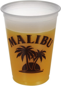 Promotional Stadium Cups: 12oz Soft Sided Frosted Cups